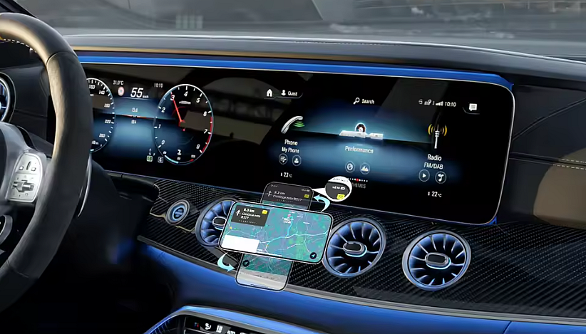 Magnetický kovový držák do ventilace klimatizace s podporou MagSafe